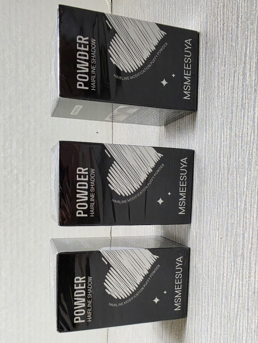 3 NEW MSMEESUYA Hairline Shadow Powder Root Touch Up Thinning Hair Medium Brown